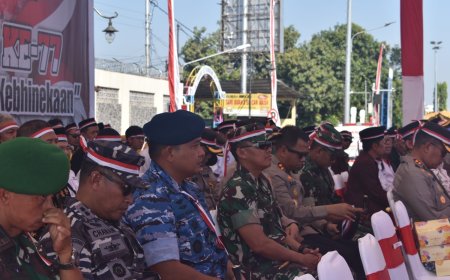 Dandim Tegal Hadiri Do'a Bersama dan Kirab Kebangsaan Se-Eks Karesidenan Pekalongan Dalam Rangka Hari Bhayangkara Ke-77