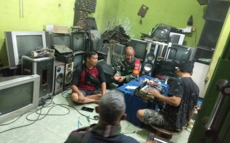 Pererat Tali Silahturahmi, Babinsa Tarub Lakukan Komsos