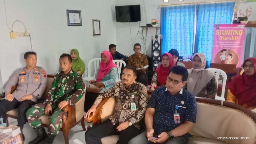 Ikut Andil Dalam Penurunan Stunting, Babinsa Warureja Hadiri Rakor Stunting Tingkat Kecamatan