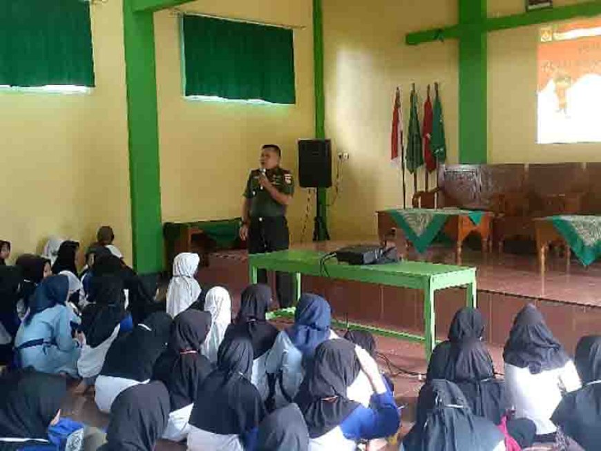 Danramil 11 Punggelan Memberikan Pembekalan Wawasan Kebangsaan Bela Negara kepada Santri TPQ