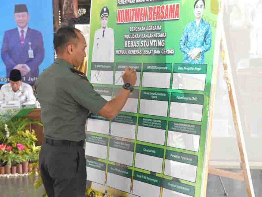 Dandim 0704 Banjarnegara Rembuk Stunting Bersama Forkopimda