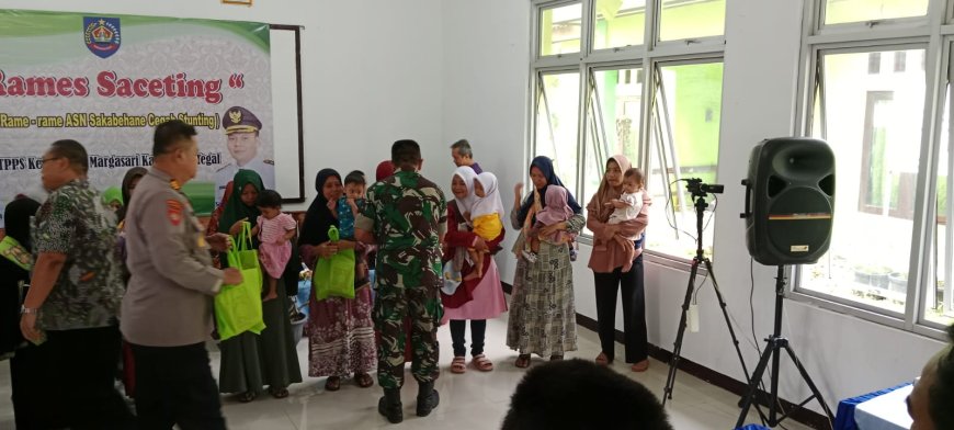 Rames Seceting (Rame-Rame Sakabehe ASN Cegah Stunting), Danramil Margasari Hadiri Launching Rames