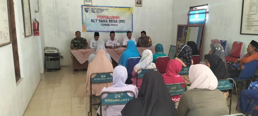 Danramil Bojong Hadiri Pembagian BLT-DD Desa Gunungjati
