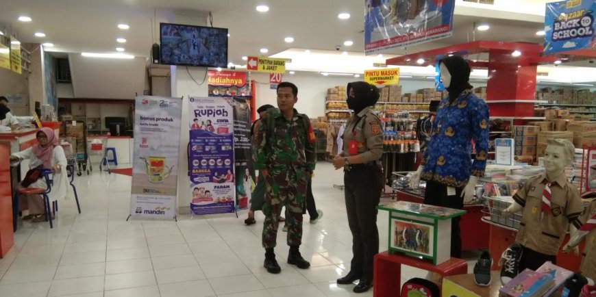 Babinsa Patroli Sambangi Kantor Perbankan, Wujud TNI Hadir di Tengah Masyarakat