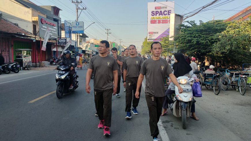 Anggota Kodim Tegal Rutin Laksanakan Jumat Sehat Dengan Berolahraga