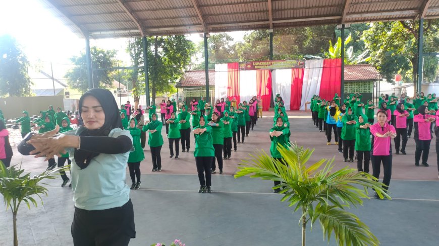 Olahraga Bersama Dharma Pertiwi Cabang Tegal