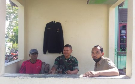 Dalam Rangka Pembinaan Mitra Karib, Babinsa Tarub Laksanakan Komsos