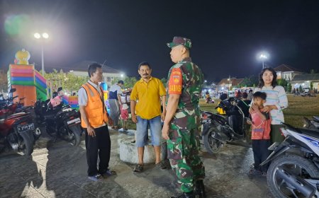 Babinsa Tegal Selatan Lakukan Patroli malam