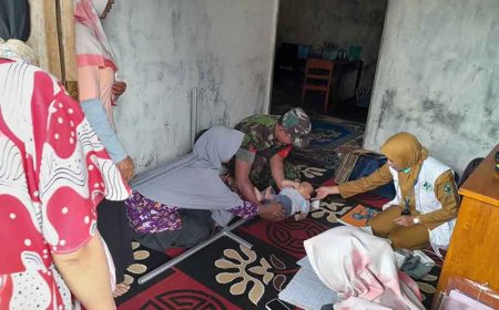 Babinsa Koramil 04 Karangkobar Aktif Mendukung Posyandu Balita untuk Generasi Sehat dan Bebas Stunting