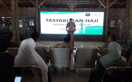 Kasdim Tegal Hadiri Tasyakuran Haji Kota Tegal Tahun 2023