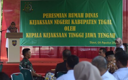 Dandim Tegal Hadiri Acara Peresmian Rumah Dinas Kajari Kabupaten Tegal
