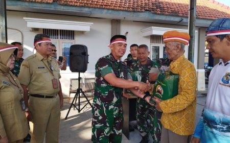 Bhakti Sosial Dan Karya Bhakti Kodim 0712 Tegal Dalam Rangka Memperingati HUT Kemerdekaan RI Ke-78 Tahun 2023