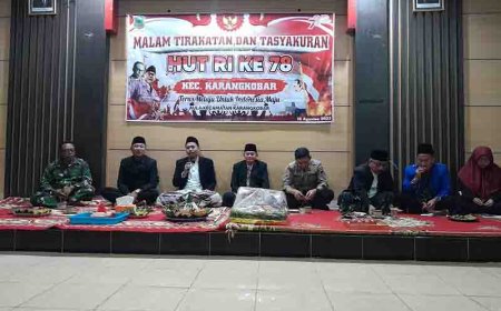 Peringatan Malam Tirakatan Renungan Suci Hut Kemerdekaan RI Ke-78 di Karangkobar