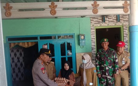 Babinsa Warureja Dampingi Pendistribusian Bantuan Telor Ayam Bagi Penderita Stunting