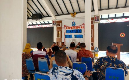 Danramil Tegal Timur Hadiri Rapat Persiapan Estafet Tunas kelapa Tahun 2023