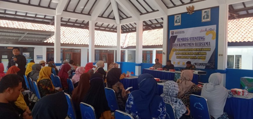 Danramil Tegal Barat Kodim 0712 Tegal Hadiri Rembuk Penanganan Penurunan Angka Stunting