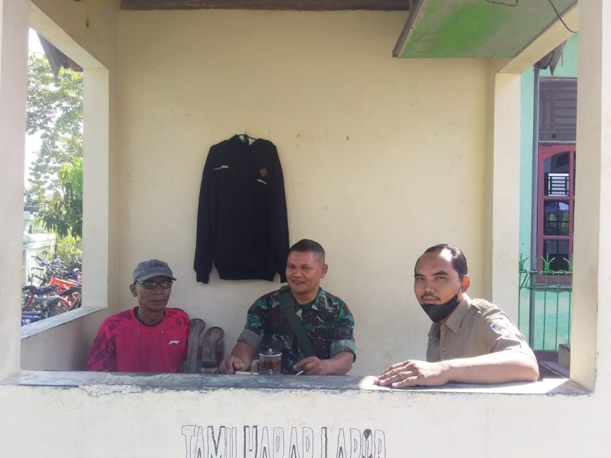 Dalam Rangka Pembinaan Mitra Karib, Babinsa Tarub Laksanakan Komsos