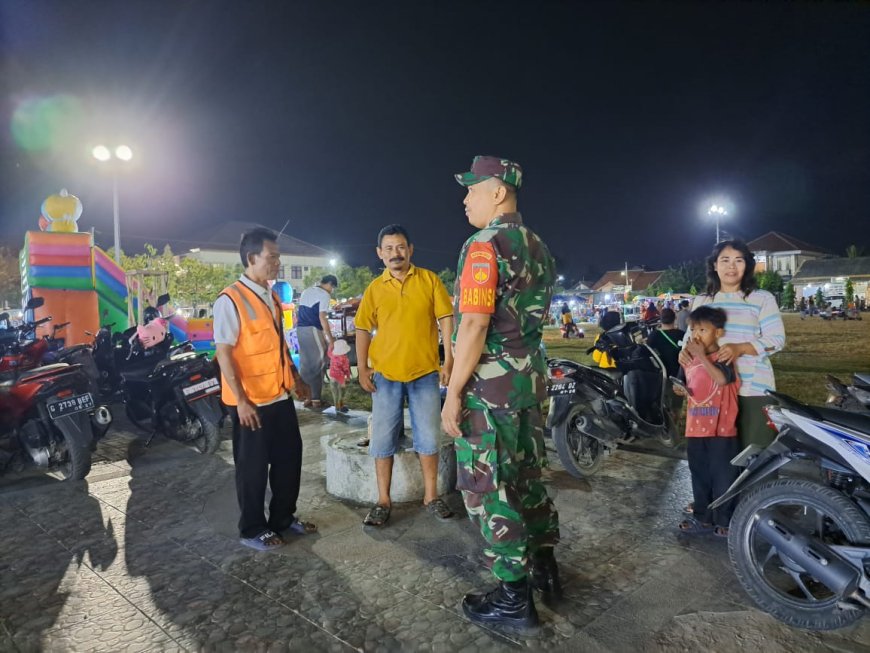 Babinsa Tegal Selatan Lakukan Patroli malam