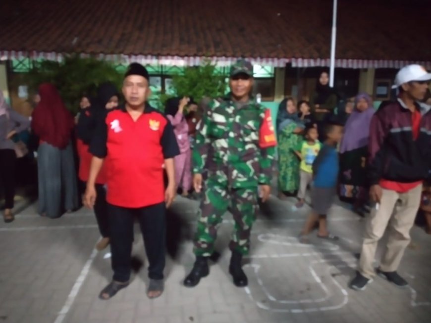 Babinsa Talang Pantau Kegiatan Lomba HUT RI Ke-78 Tahun 2023