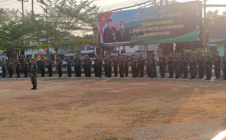 Kodim Tegal Gelar Upacara Awal Bulan September 2023