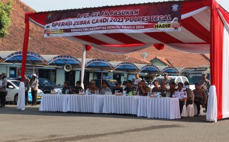 Kodim 0712 Tegal Ikuti Apel Gelar Pasukan Operasi Zebra Candi 2023
