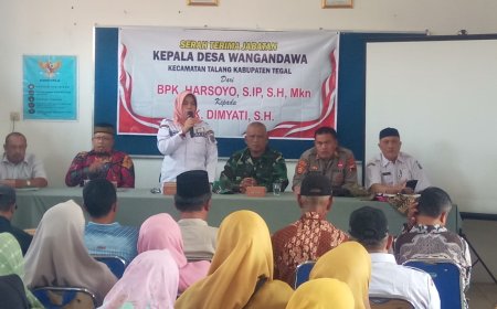 Danramil Talang Hadiri Serah Terima Kepala Desa Wangandawa
