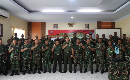 Tim Pusterad Berikan Bimbingan Teknis Kepada Anggota Kodim Jayapura