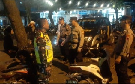 Babinsa Talang Dan Bhabinkamtibmas Laksanakan Patroli Malam Bersama
