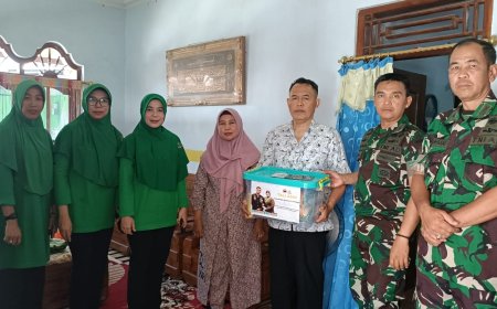 Dandim 0712 Tegal Kunjungi Keluarga Anggota Yang Sakit Menahun