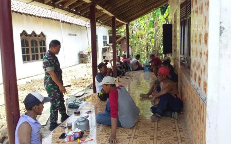 Pererat Silahturahmi, Babinsa Koramil Tarub Melaksanakan Komsos Dengan Warga Binaan