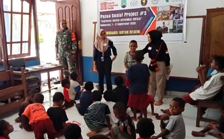 Babinsa Depapre Dukung Kegiatan Papua Sosial Project