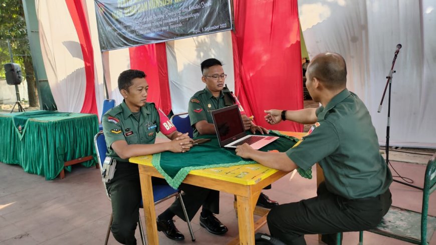 Kodim 0712 Tegal Gelar Kegiatan Penyusunan Data Tahwil Geo, Demo, Konsos Tahun 2023