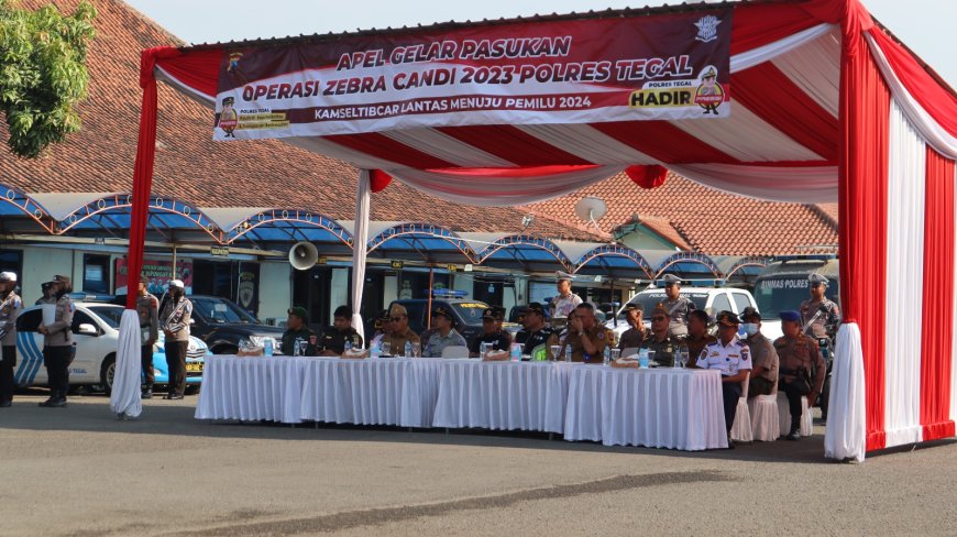 Kodim 0712 Tegal Ikuti Apel Gelar Pasukan Operasi Zebra Candi 2023