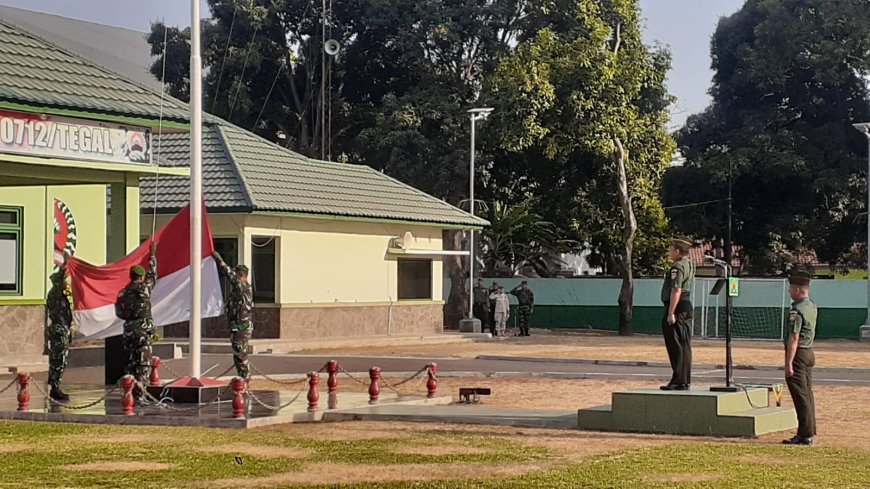 Kodim 0712 Tegal Gelar Upacara Hari Senin
