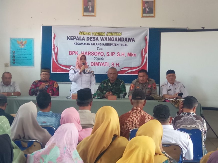 Danramil Talang Hadiri Serah Terima Kepala Desa Wangandawa