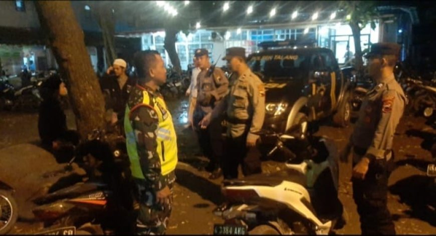 Babinsa Talang Dan Bhabinkamtibmas Laksanakan Patroli Malam Bersama
