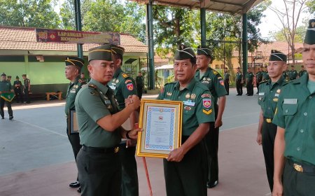 Dandim Tegal Pimpin Acara Wisuda Purnawira, Purna Tugas Dan Laporan Korp Kenaikan Pangkat