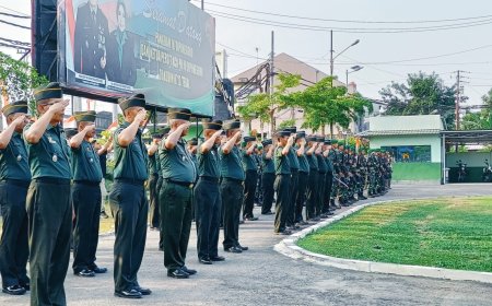Kodim 0712 Tegal Gelar Upacara Minggu Ke 2 Bulan Oktober