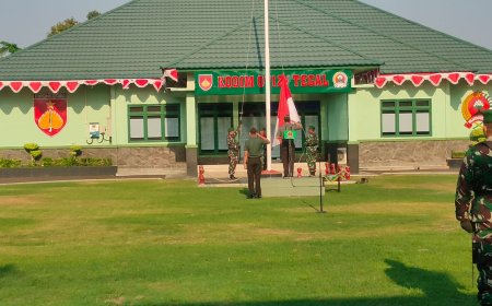 Bacakan Amanat Panglima TNI, Dandim Tegal Pimpin Upacara 17 Oktober 2023