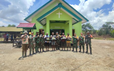 Tim Wasev Pusterad Cek Progres TMMD Kodim Jayapura