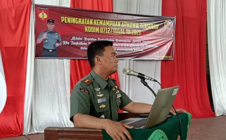 Kodim Tegal Gelar Kegiatan Peningkatan Kemampuan Apkowil Tersebar Tahun 2023