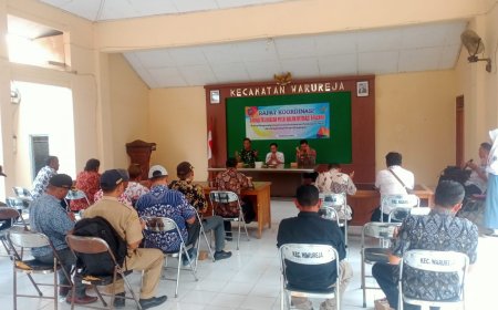 Babinsa Koramil 04 Warureja Hadiri Rapat Koordinasi Mitigasi Bencana