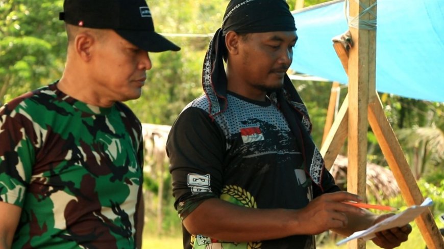 Tetap Bekerja Tulus Dan Ikhlas Danki Satgas Terus Motivasi Personel Satgas TMMD