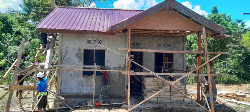 Dua Minggu Berjalan Progreas TMMD Ke – 118 Kodim 1701 Jayapura Capai 53 Persen