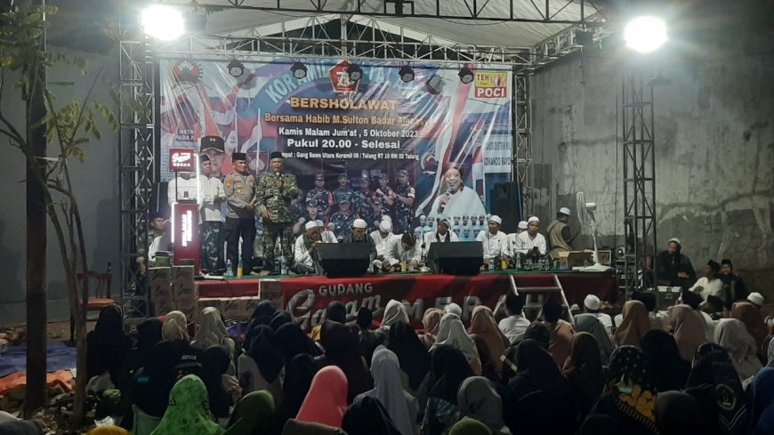 Koramil Talang Gelar Sholawat Dalam Rangka Maulid Nabi Muhammad SAW, HUT TNI Ke -78 dan HUT Kodam IV Diponegoro Ke - 73 Tahun 2023