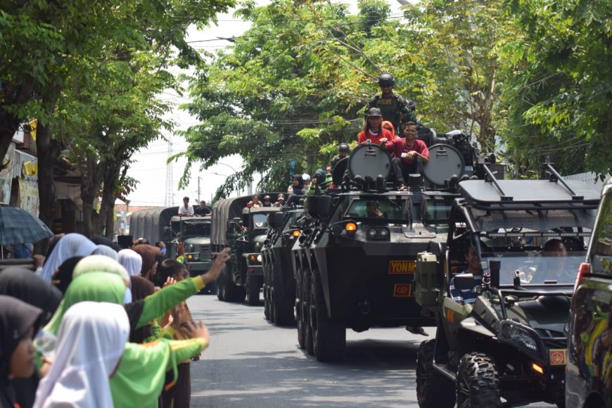 Di Hari Ulang Tahun TNI Dan Kodam IV Diponegoro, Kodim 0712 Tegal Gelar Pameran Alutsista