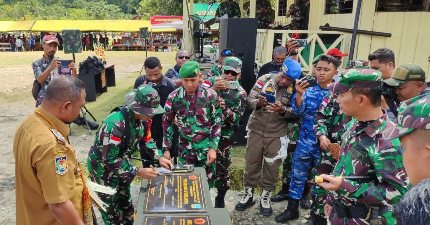 TMMD Reguler 118 Resmi Ditutup Dansatgas Serahkan Hasil Kegiatan Kepada Pj. Bupati Jayapura