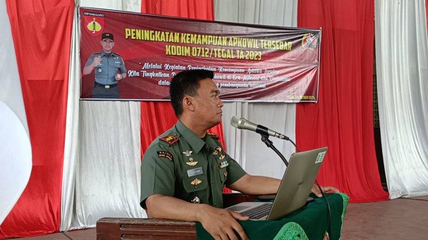 Kodim Tegal Gelar Kegiatan Peningkatan Kemampuan Apkowil Tersebar Tahun 2023