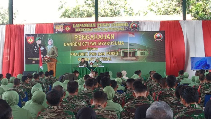 Kunjungan kerja Danrem 071 Wijayakusuma di Kodim 0712 Tegal