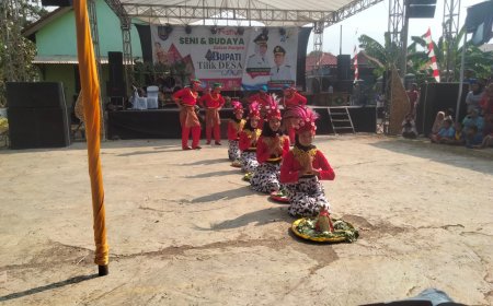 Danramil Suradadi Hadiri Festival Seni Budaya Dalam Rangka Bupati Tilik Desa